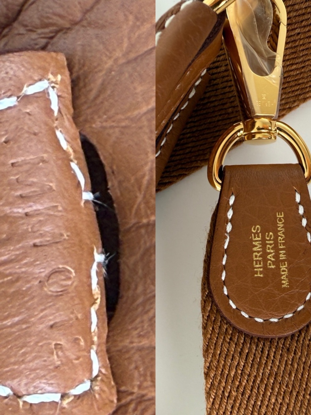 HERMES Mini Evelyne TPM 16 Gold on Gold Leather Crossbody Bag New - Picture 8 of 10